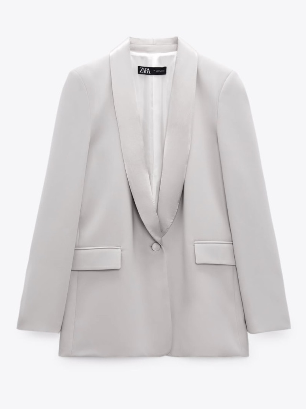 Zara | Satin Effect Oversized Blazer | Sz XS (fits like S/M)